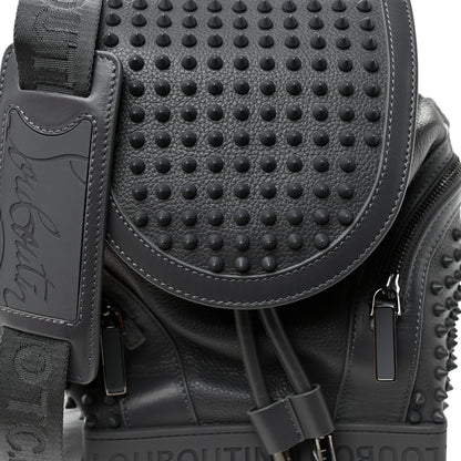 Christian Louboutin Calfskin Spiked Small Explorafunk Backpack Charbon 8 of 10