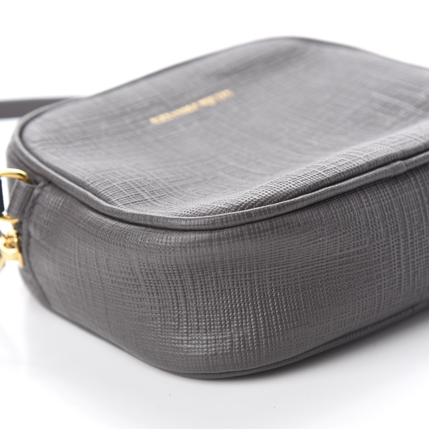 Alexander McQueen Textured Calfskin Mini Camera Bag Gray 6 of 11