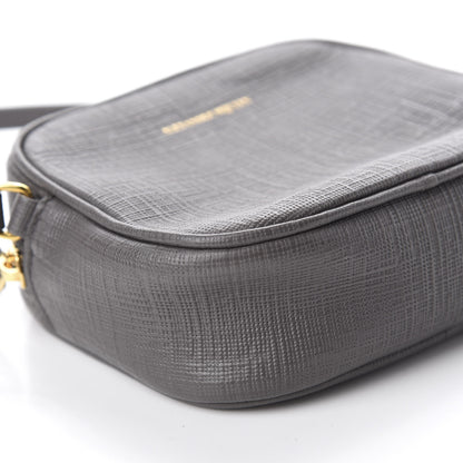Alexander McQueen Textured Calfskin Mini Camera Bag Gray 6 of 11