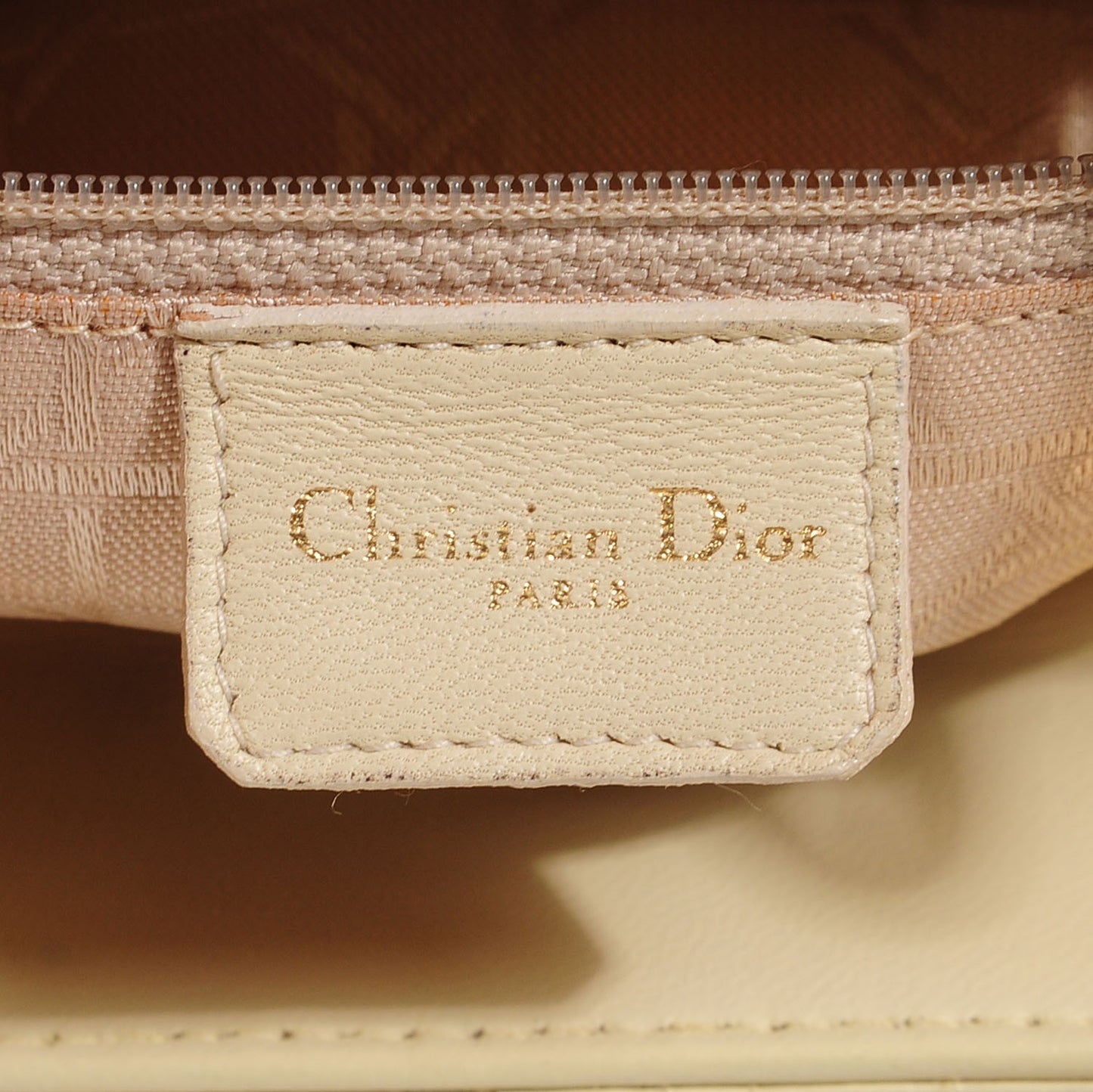 Lambskin Cannage Large Lady Dior Beige
