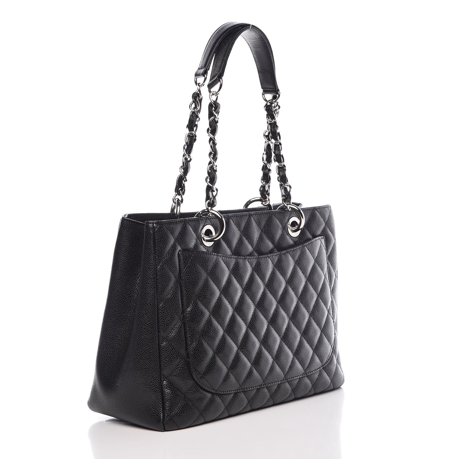 Chanel Caviar Quilted Grand Shopping Tote GST Black 3 of 10