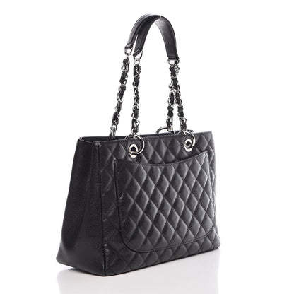 Chanel Caviar Quilted Grand Shopping Tote GST Black 3 of 10
