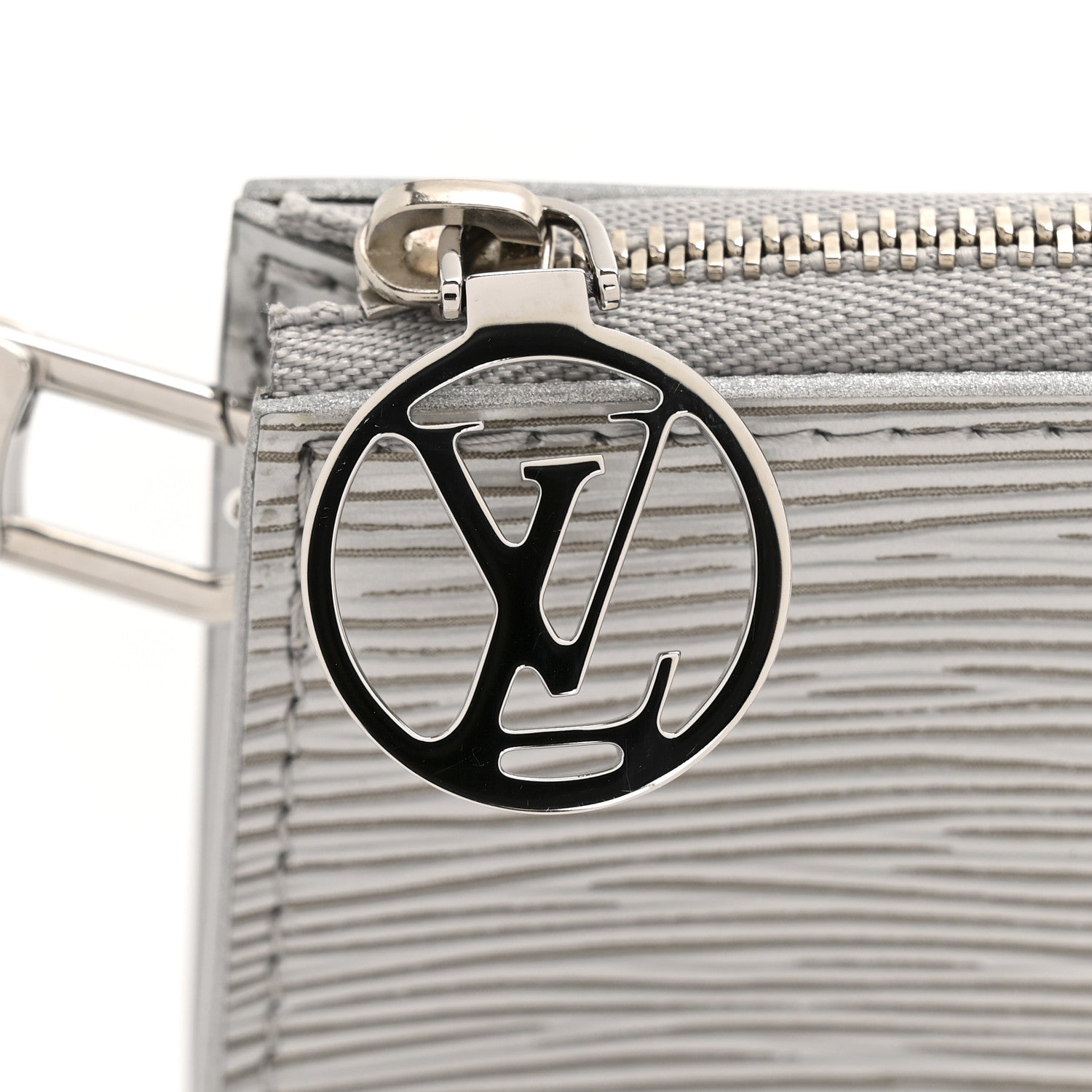 Louis Vuitton Epi Pochette Accessories Metallic Silver 10 of 10