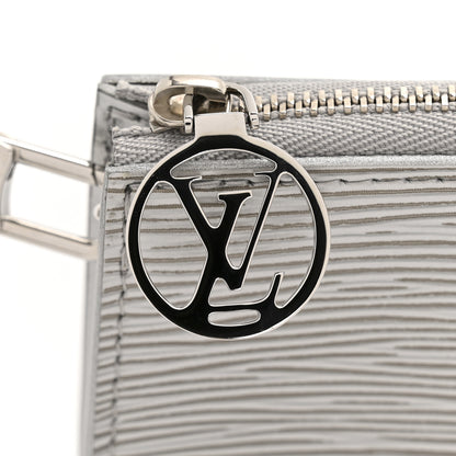 Louis Vuitton Epi Pochette Accessories Metallic Silver 10 of 10