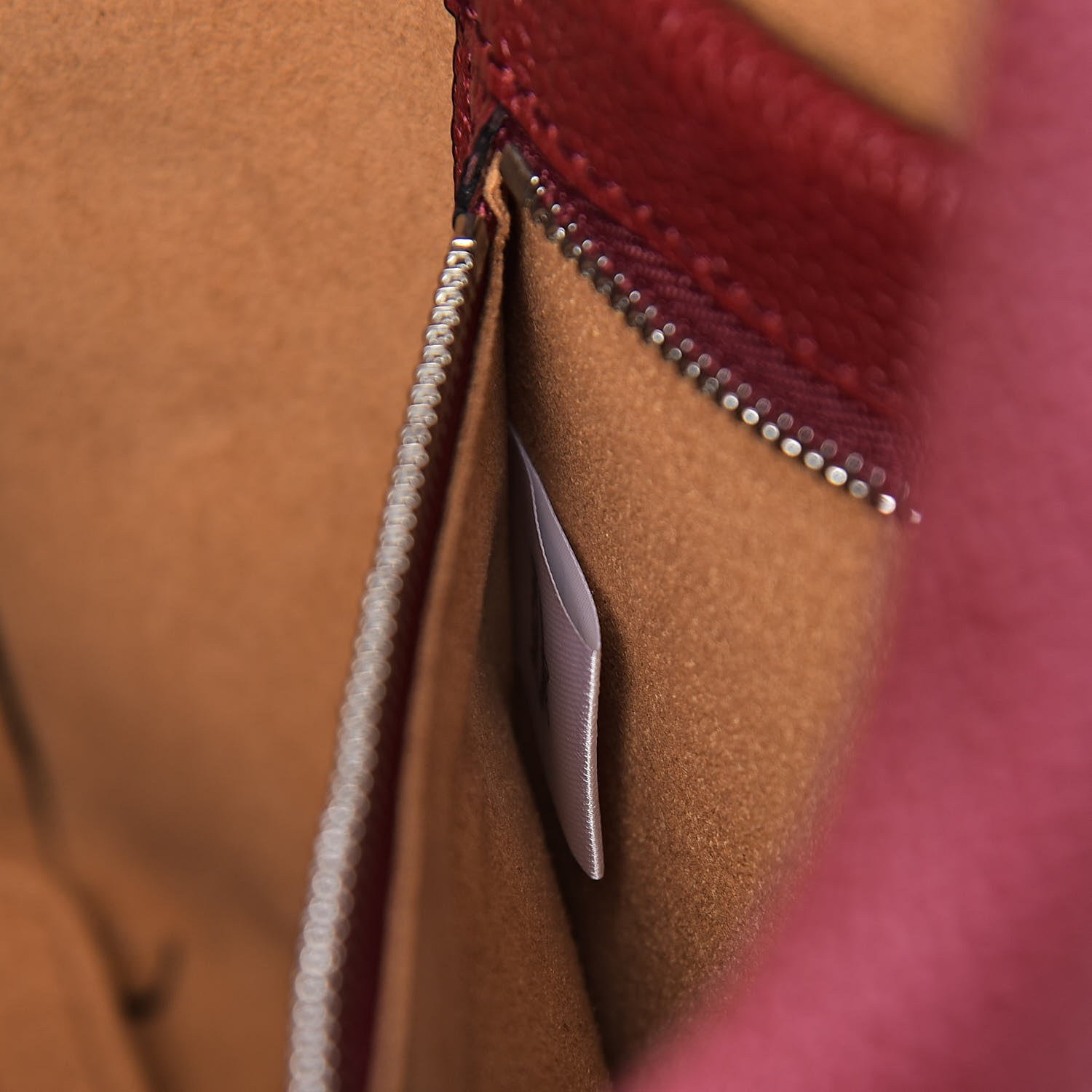 MCM Grained Calfskin Medium Ella Boston Sash Burgundy 6 of 12