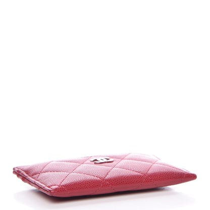 Chanel Caviar Quilted Card Holder Pink 4 of 10