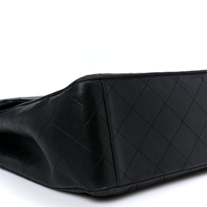 Chanel Lambskin Quilted XL Jumbo Single Flap Black 11 of 12