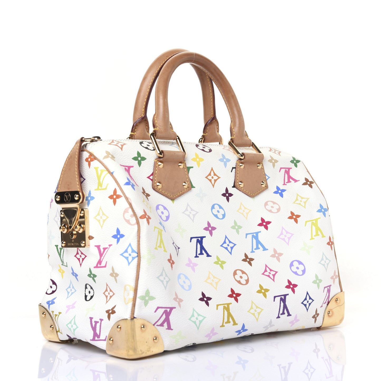 Monogram Multicolor Speedy 30 White