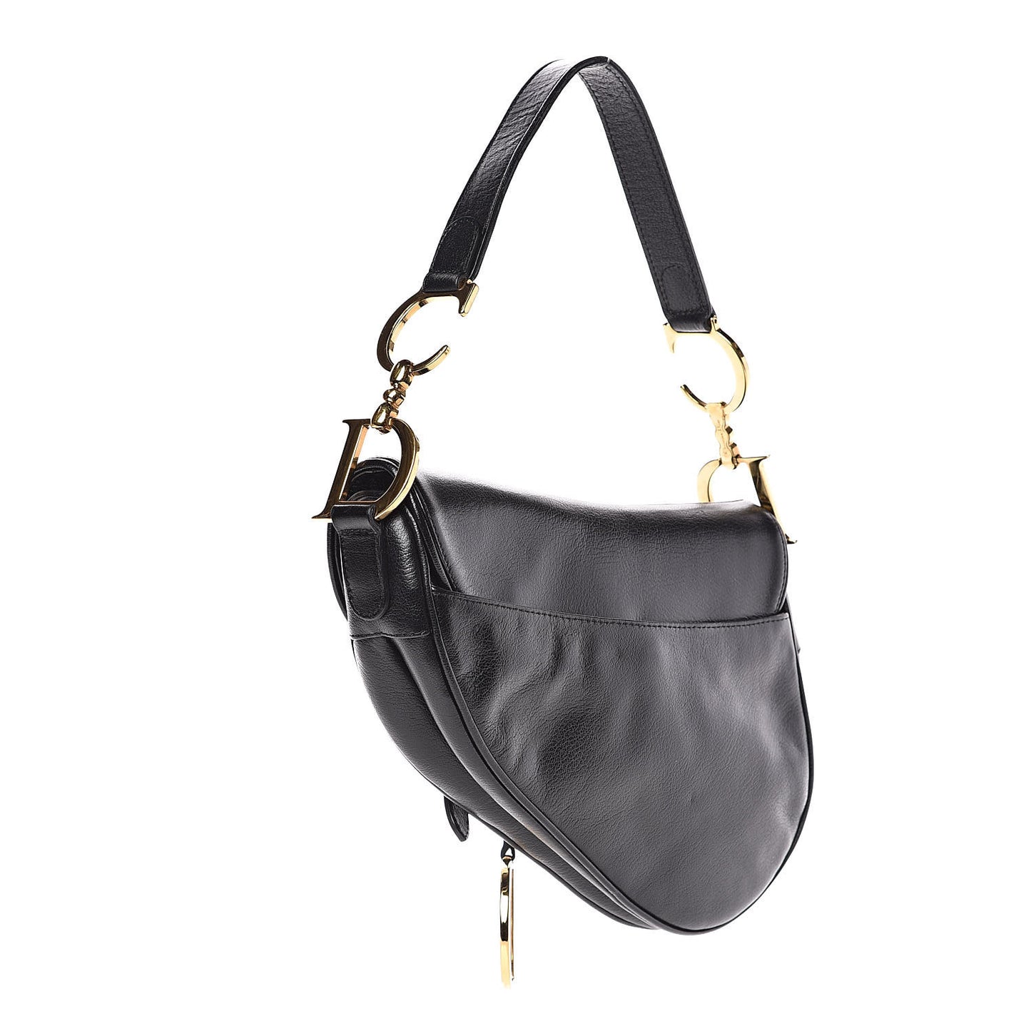 Calfskin Saddle Bag Black