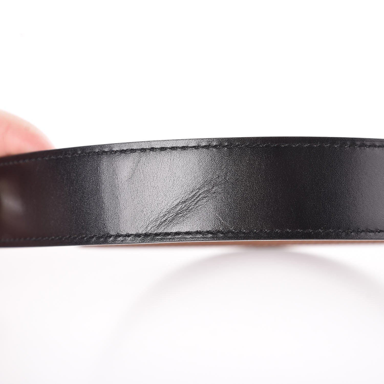 Hermes Box Togo 32mm Belt Strap 90 Black Gold 7 of 9