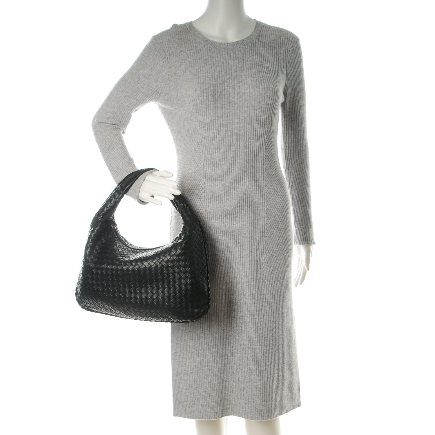 Bottega Veneta Nappa Intrecciato Medium Veneta Hobo Black 2 of 9