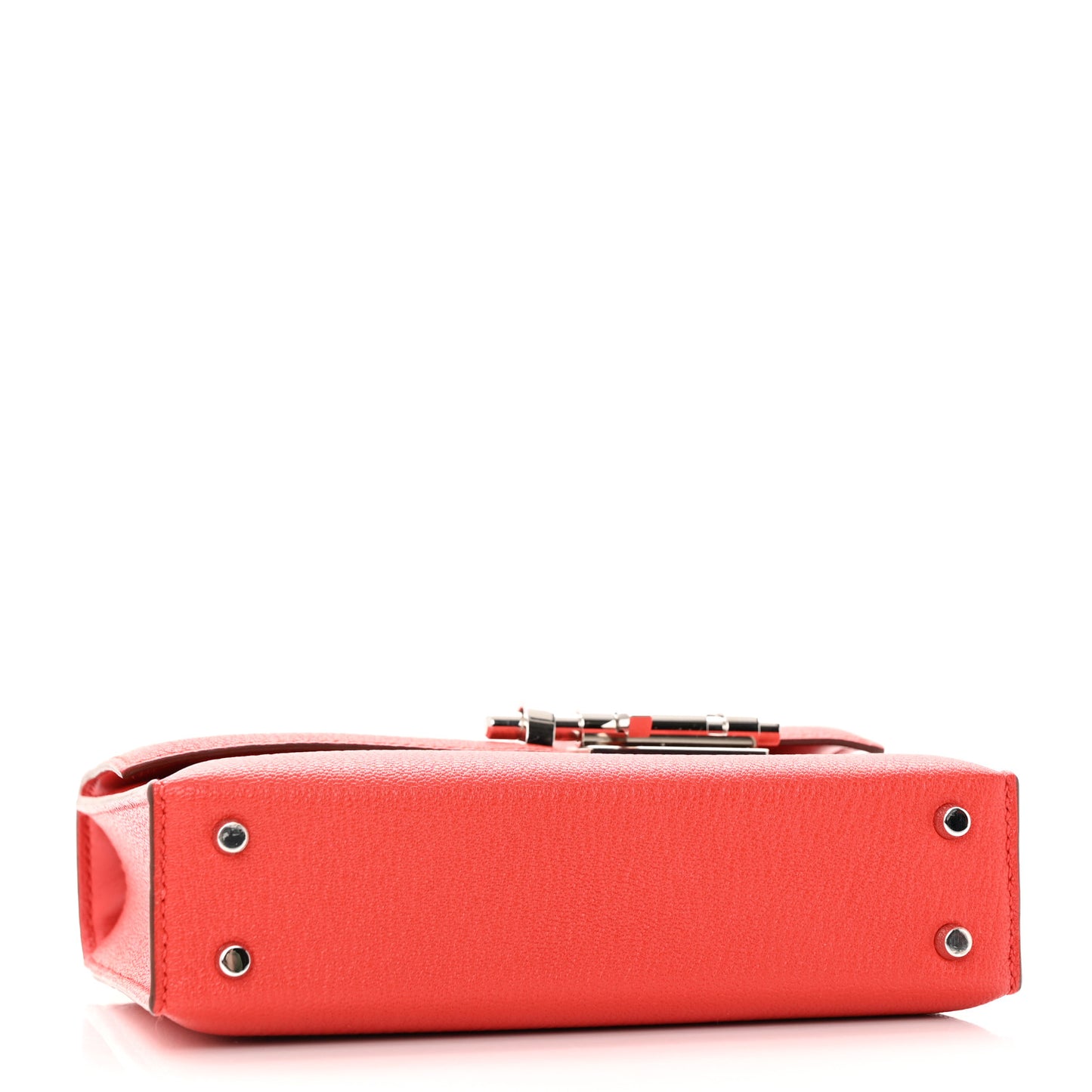 Chevre Mysore Mini Verrou Chaine Bag Rouge Tomate