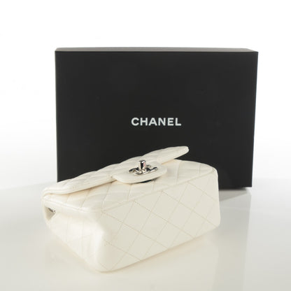 Chanel Lambskin Quilted Mini Square Flap White 4 of 8