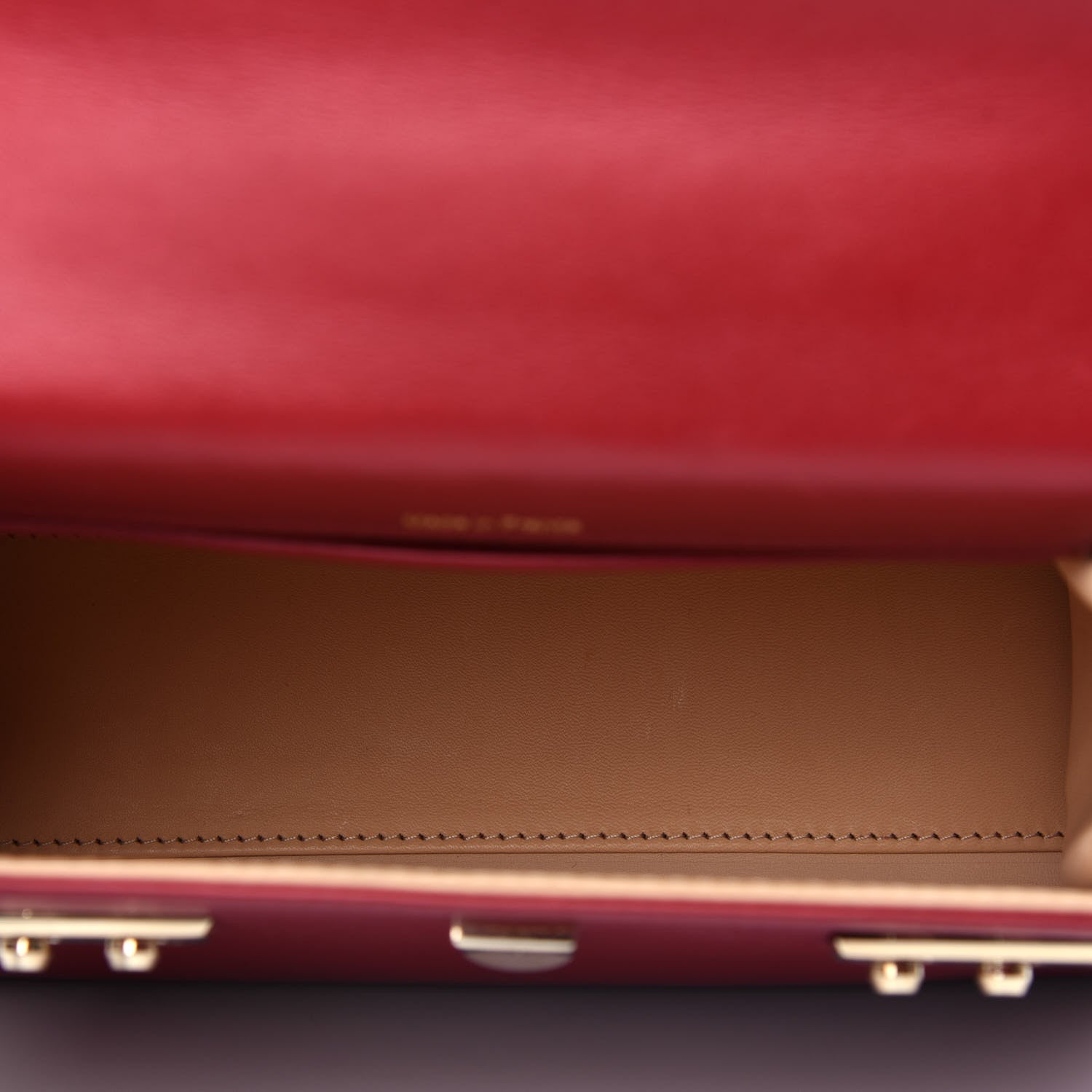 Delvaux Calfskin Mini Tempete Satchel Red 5 of 10