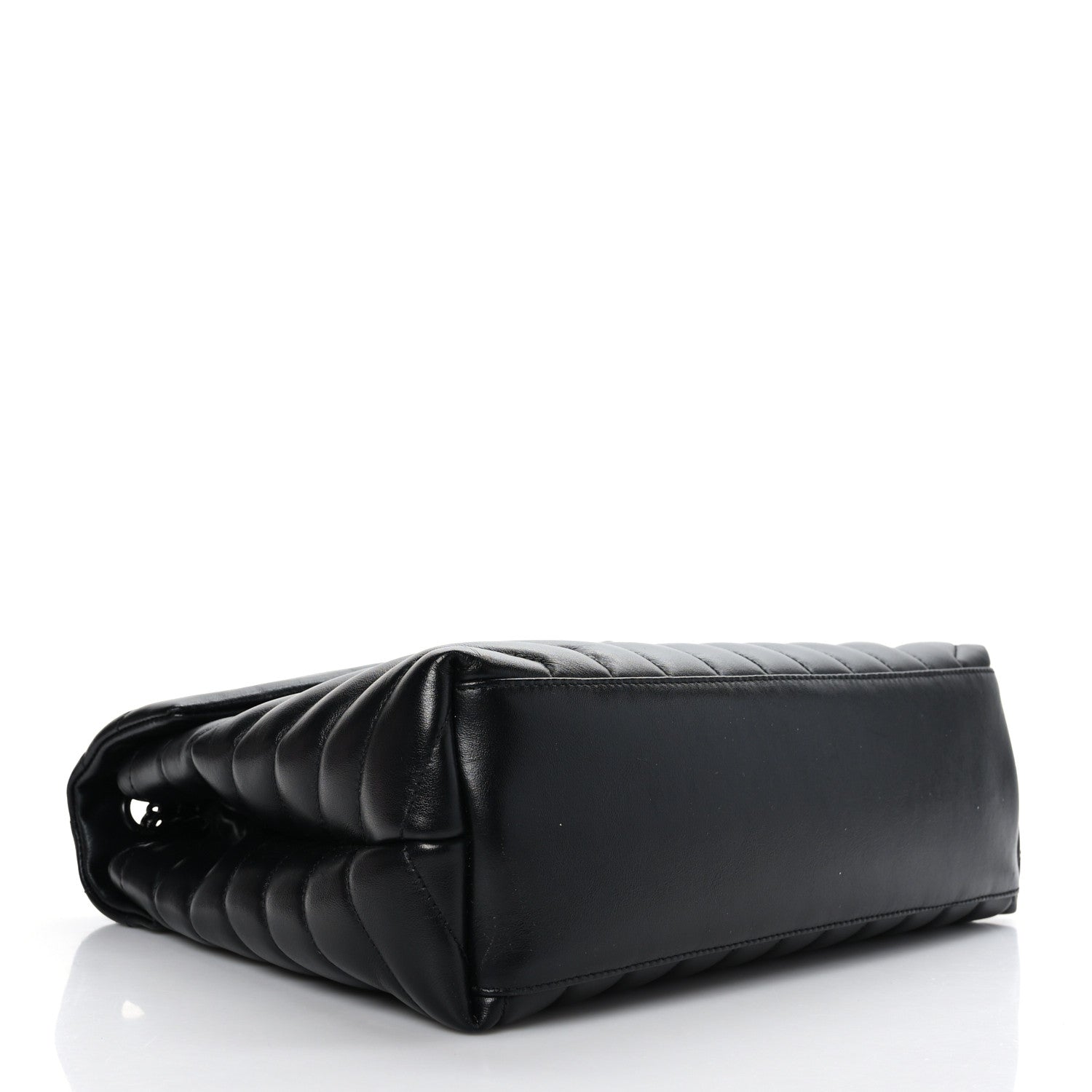 Saint Laurent Calfskin Y Quilted Monogram Monochrome Medium Loulou Chain Satchel Black 4 of 9