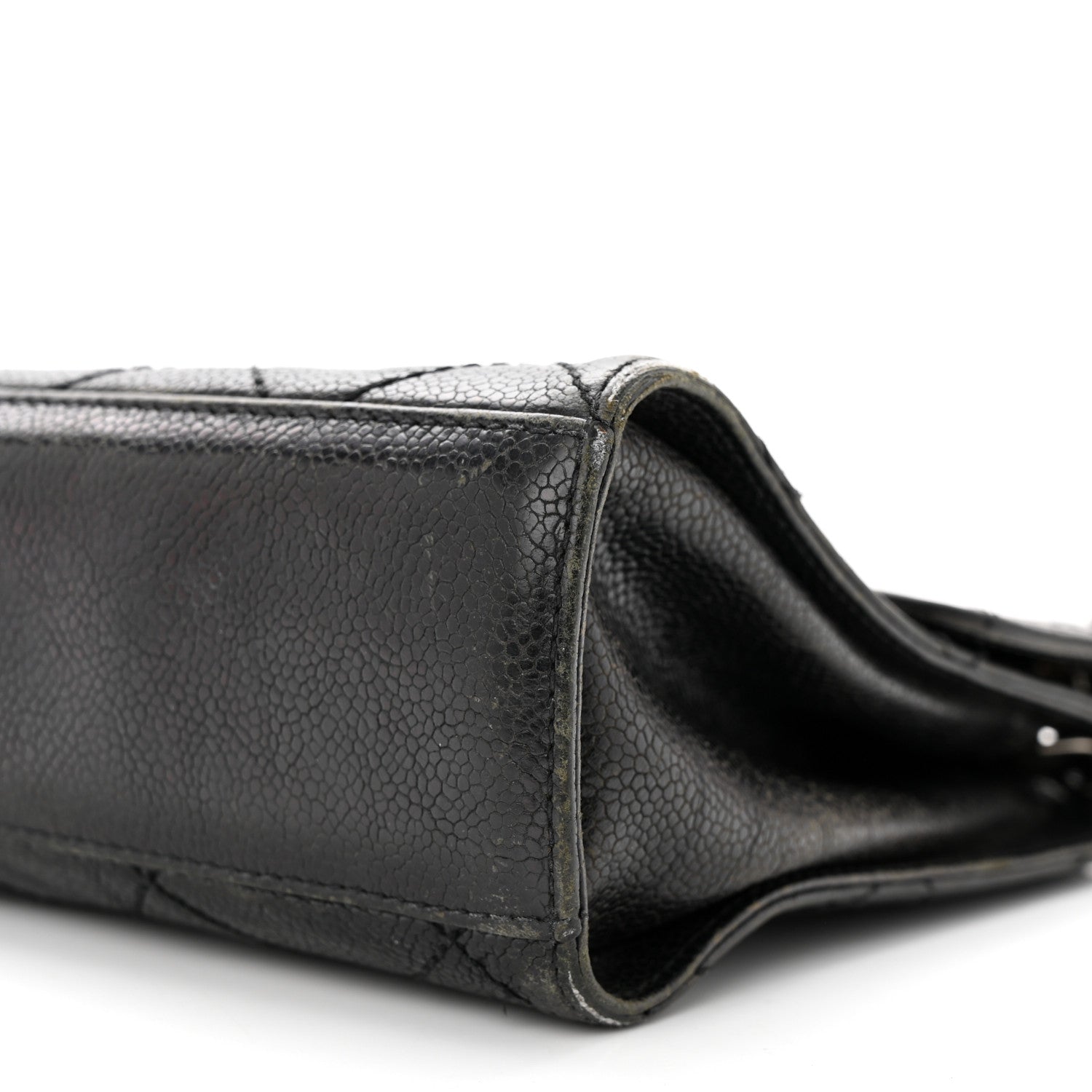 Chanel Crumpled Grained Calfskin Medium CC Crave Flap Black 10 of 14