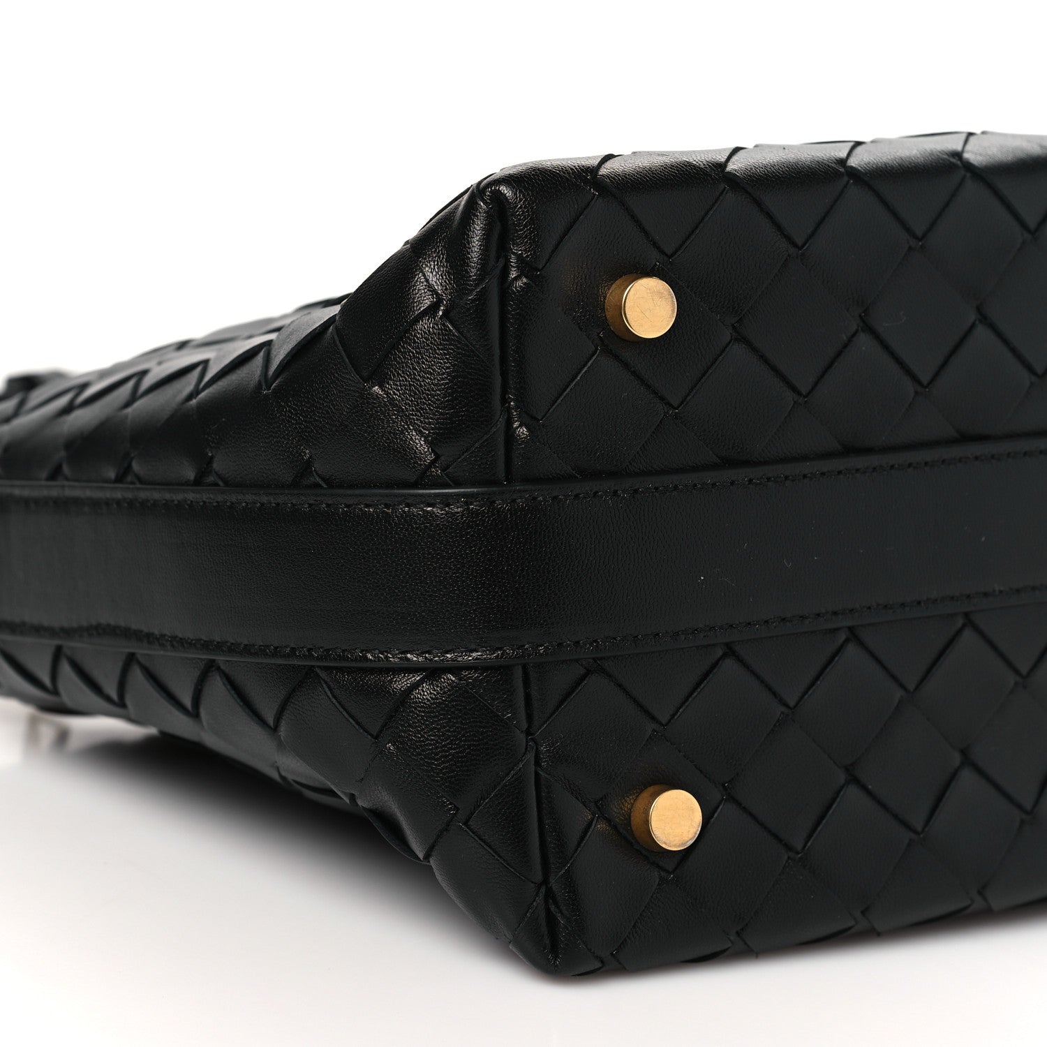 Bottega Veneta Calfskin Nappa Intrecciato Mini Wallace Black 9 of 10