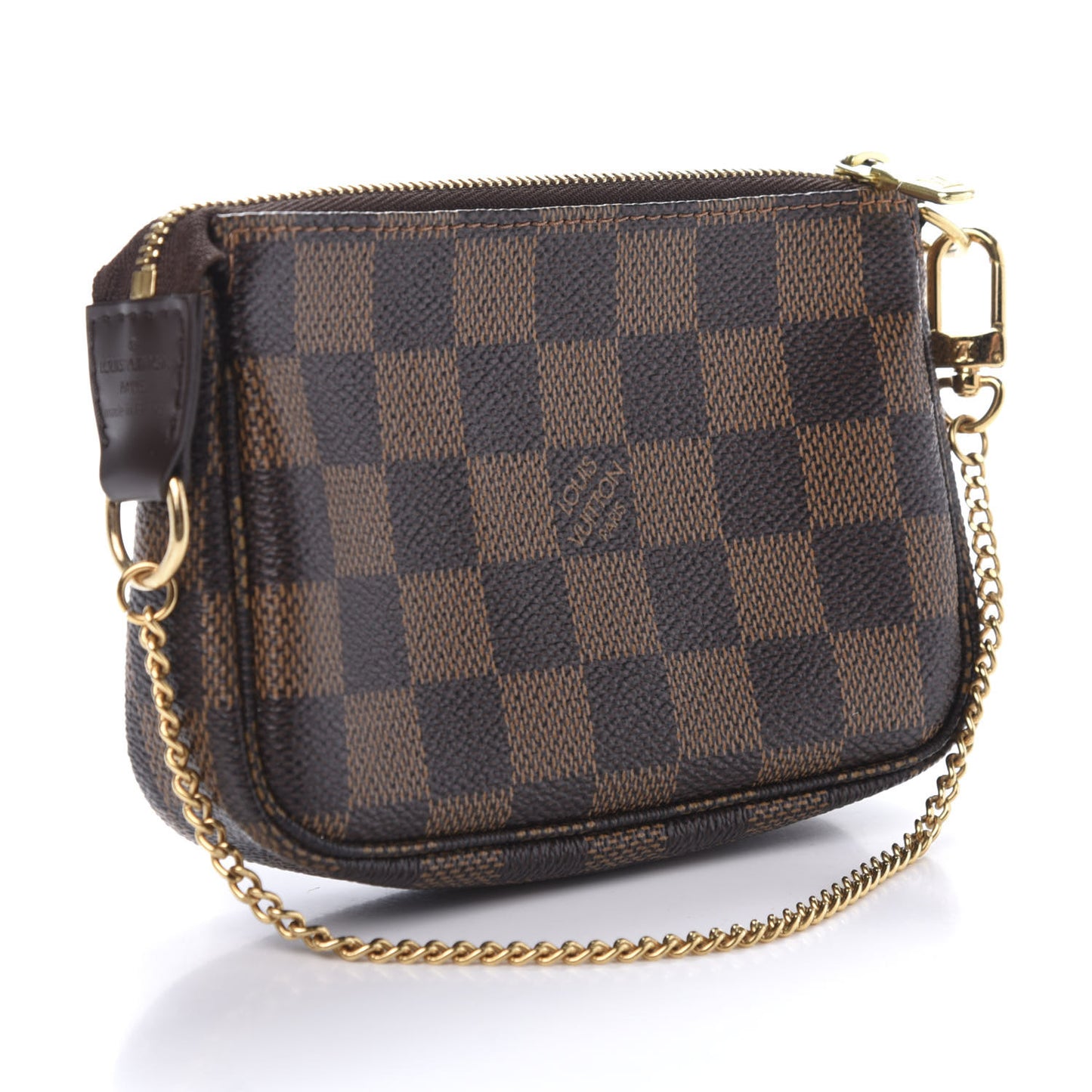 Damier Ebene Complice Trunks and Bags Mini Pochette Accessories Red