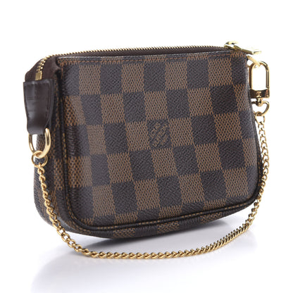 Louis Vuitton Damier Ebene Complice Trunks and Bags Mini Pochette Accessories Red 3 of 9