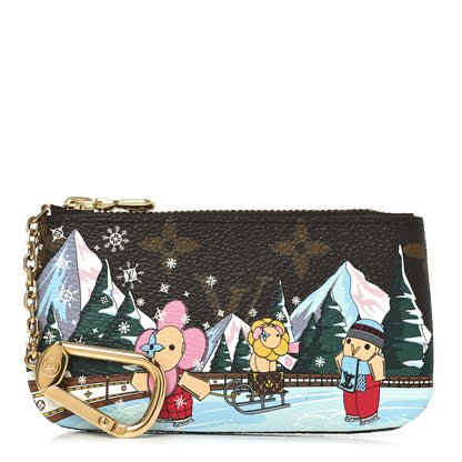 Louis Vuitton Monogram 2023 Christmas Animation Alpine Key Pouch Pink 1 of 6