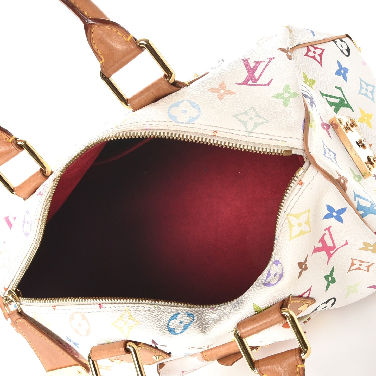Monogram Multicolor Speedy 30 White