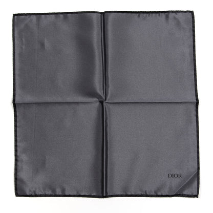 Christian Dior Silk Monogram Pocket Squares Set of 3 Black 4 of 7