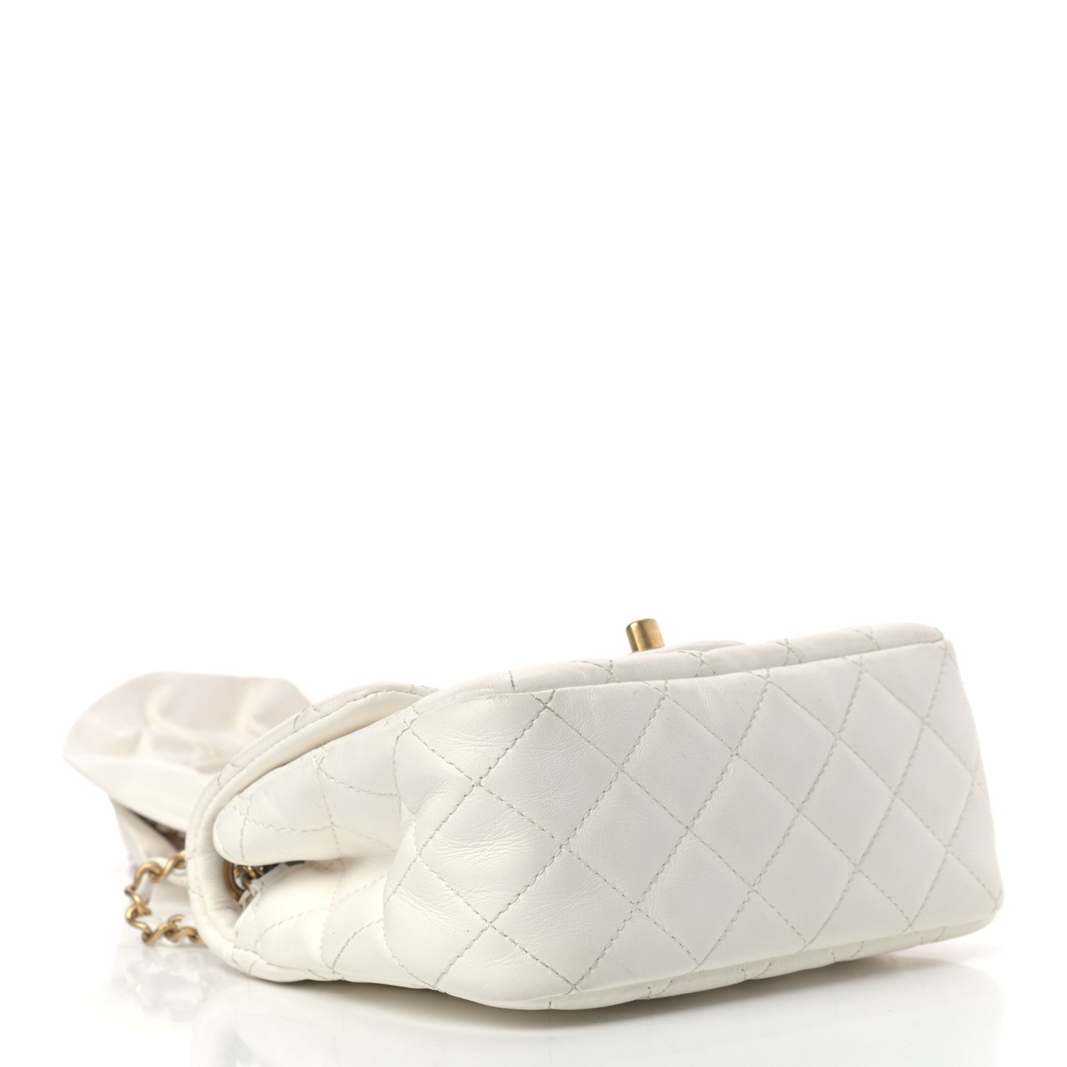 Chanel Lambskin Quilted Mini Romance Square Flap White 4 of 19