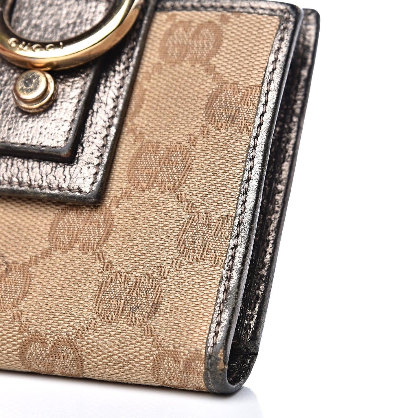Monogram Abbey Compact Wallet Dark Brown