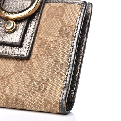 Gucci Monogram Abbey Compact Wallet Dark Brown 8 of 11