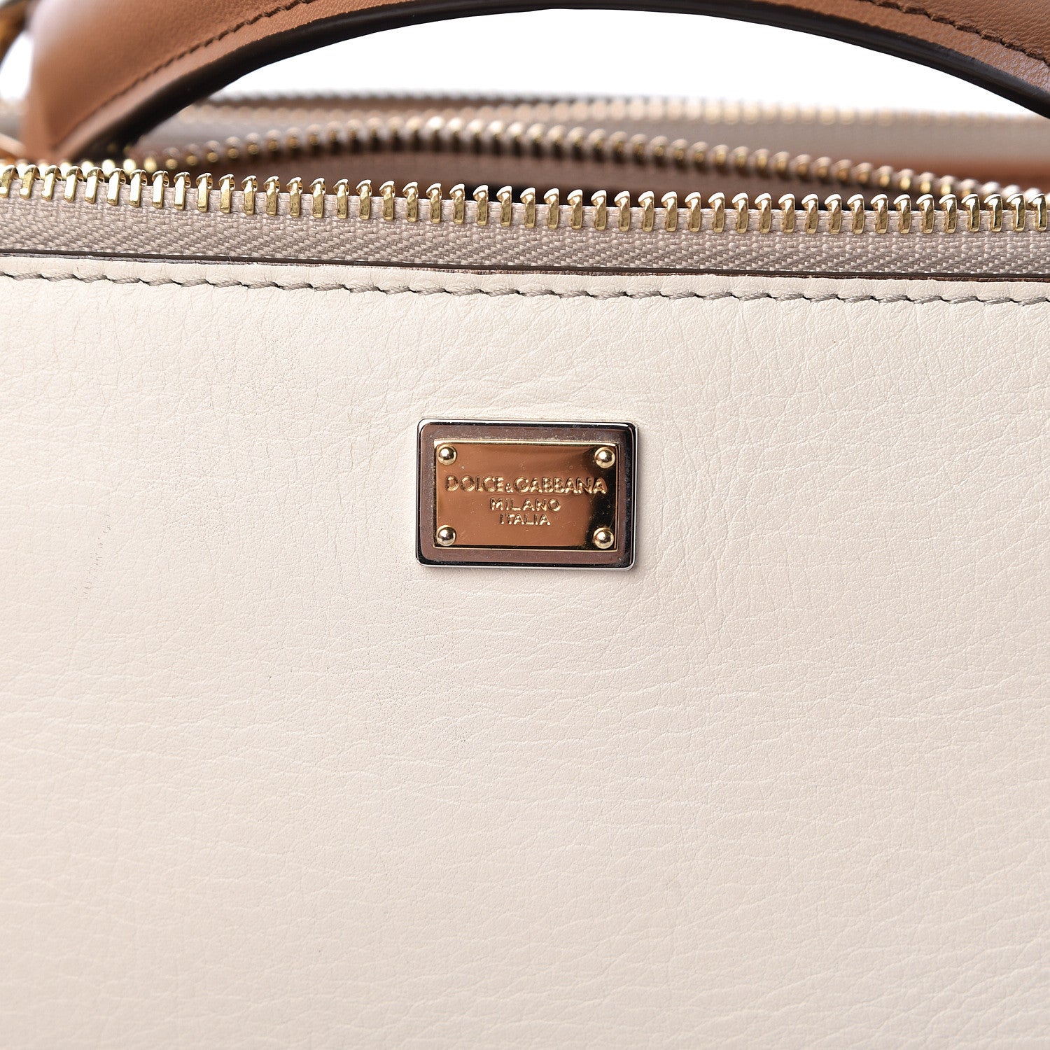 Dolce & Gabbana Dauphine Miss Sicily Double Zip Satchel Ivory Multicolor 9 of 16