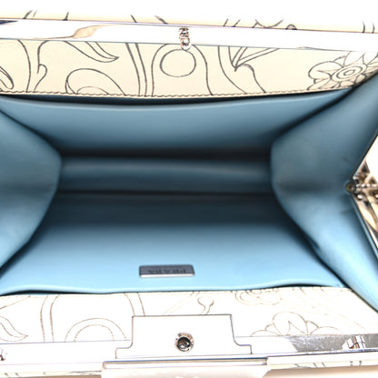 Prada X JAMES JEAN Glace Calfskin Rabbit Print Shoulder Bag Opaline 5 of 10