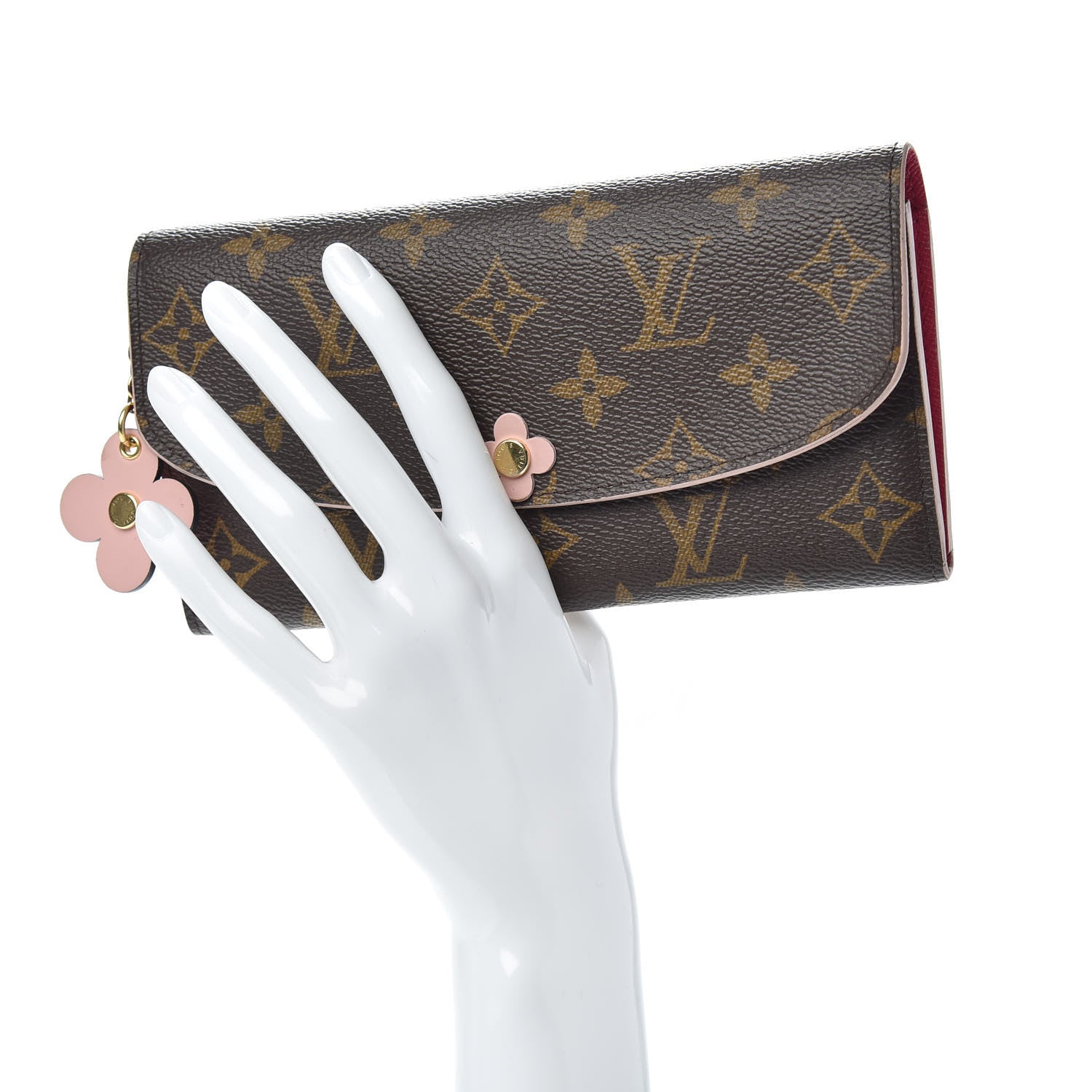Louis Vuitton Monogram Bloom Flower Emilie Wallet 2 of 12