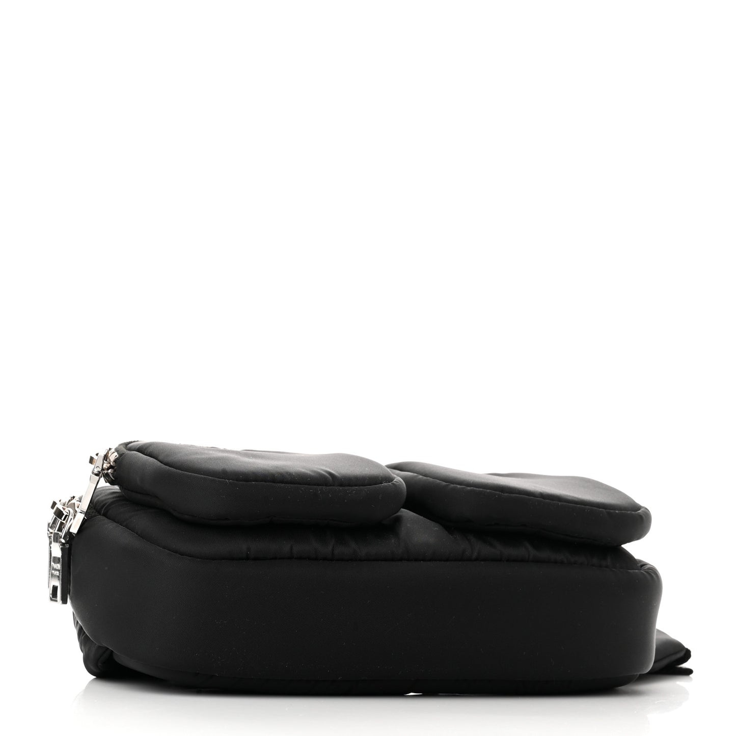 Tessuto Nylon Pocket Cargo Belt Bag Black Fuoco