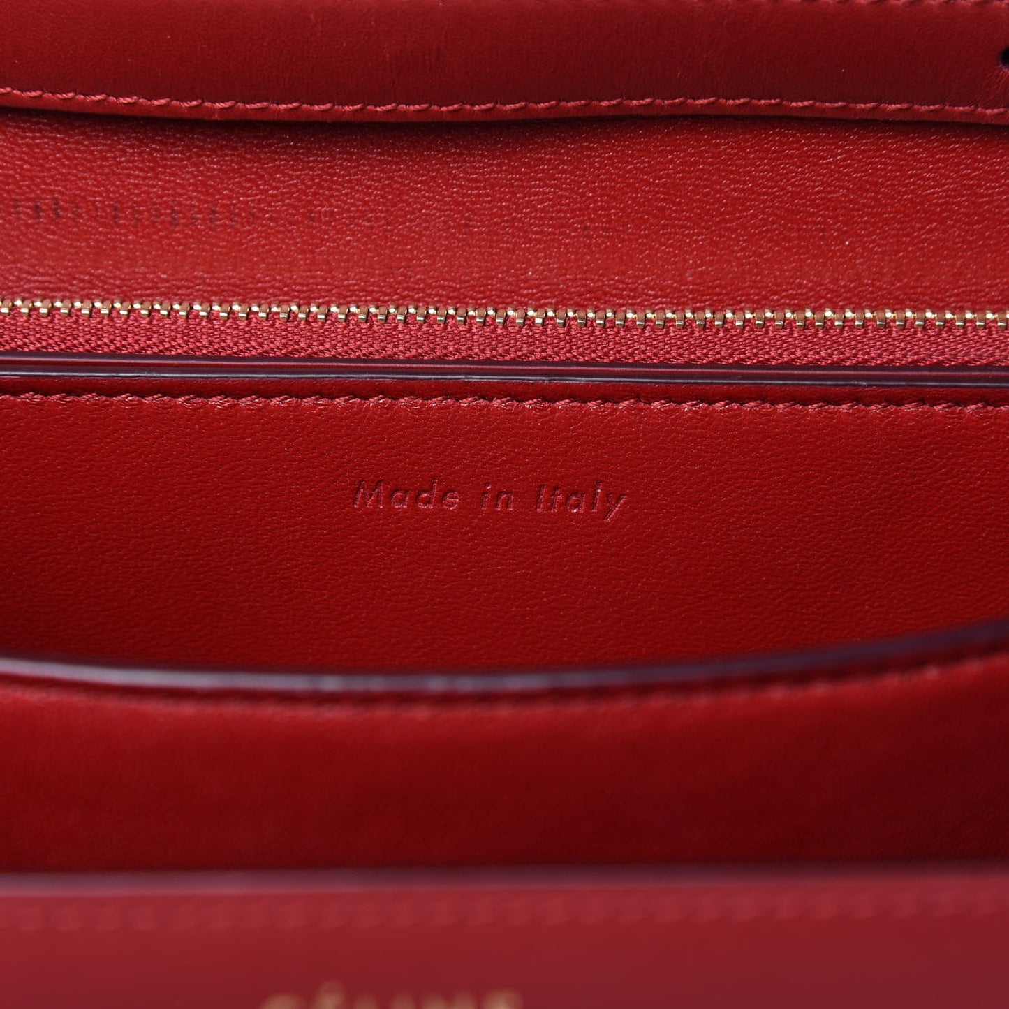 Box Calfskin Medium Classic Box Flap Bag Red