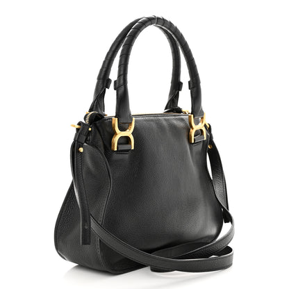 Chloe Calfskin Small Marcie Satchel Black 3 of 12
