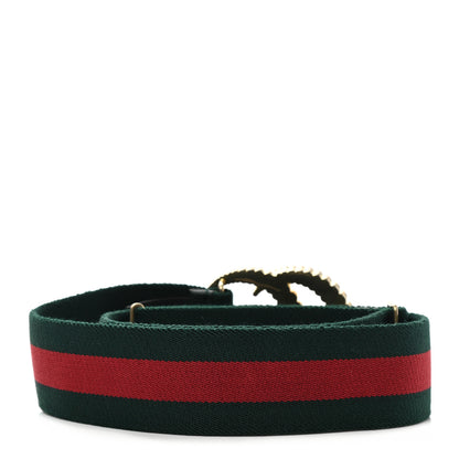 Gucci Canvas Torchon Double G Web Belt 90 36 Verde 2 of 4