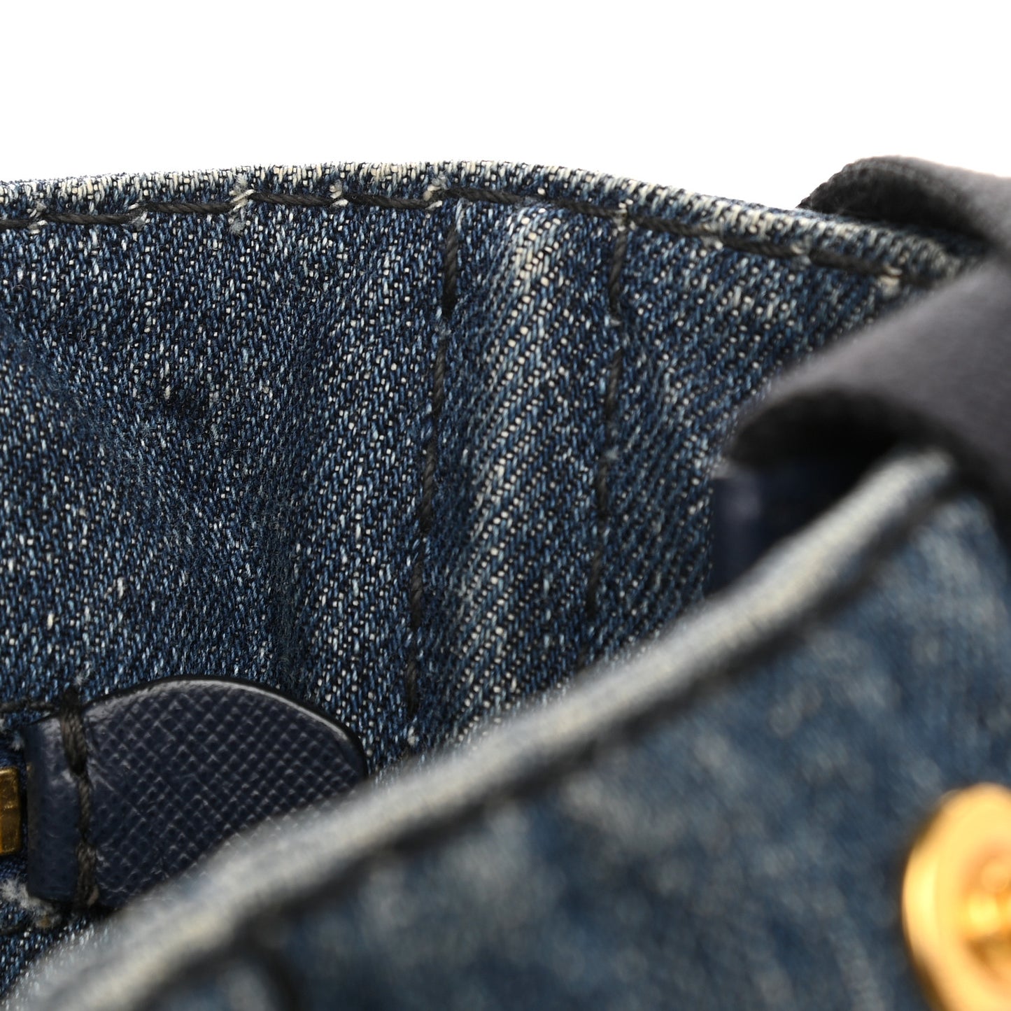 Denim Small Logo Tote Avio