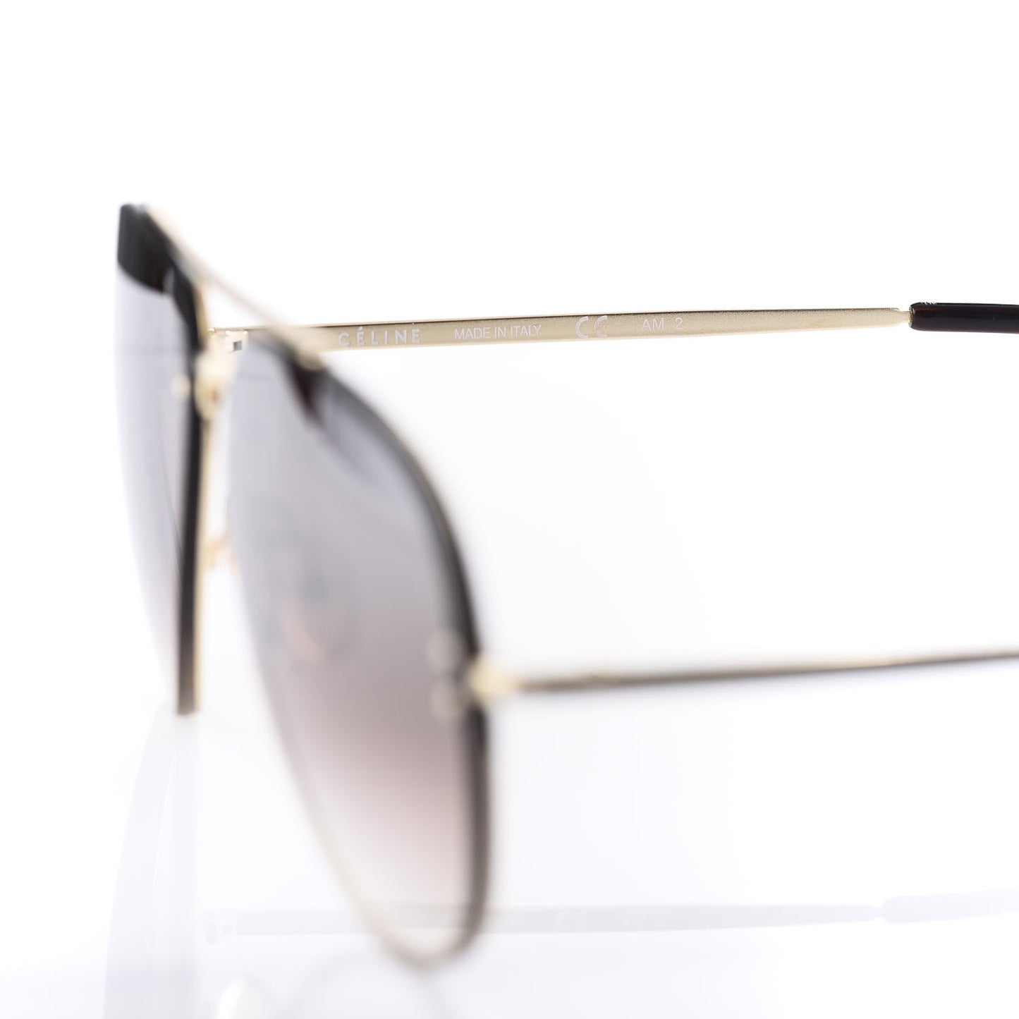 Mirror Aviator Sunglasses CL 41392/S Gold Tortoise