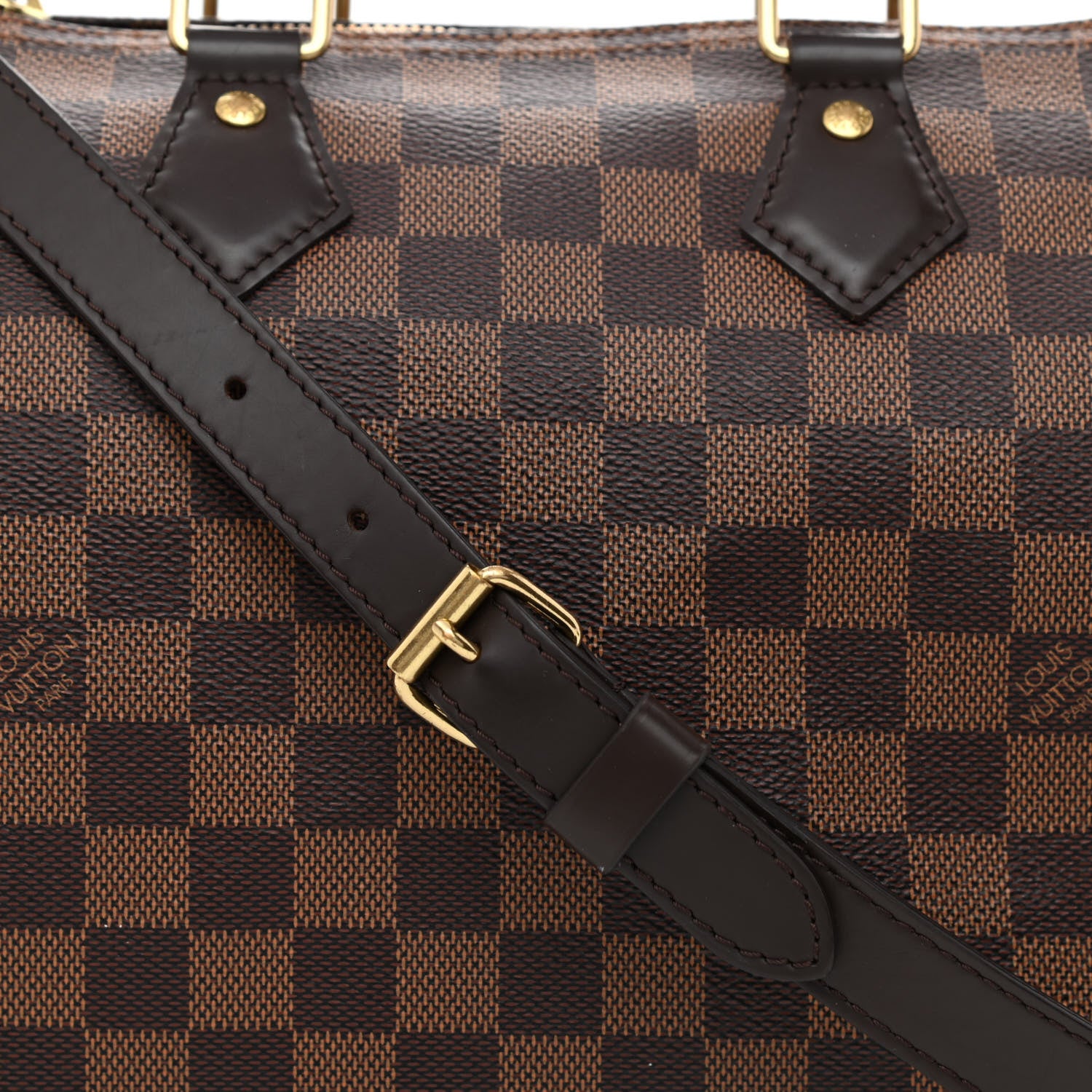 Louis Vuitton Damier Ebene Speedy Bandouliere 25 7 of 9
