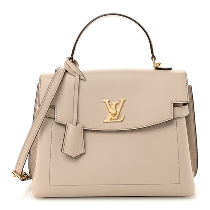 Louis Vuitton Soft Calfskin Lockme Ever MM Greige 1 of 10