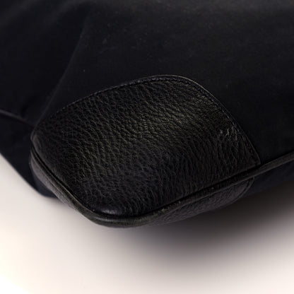 Burberry Canvas Calfskin Crest Embossed Flat Tote Black 6 of 7