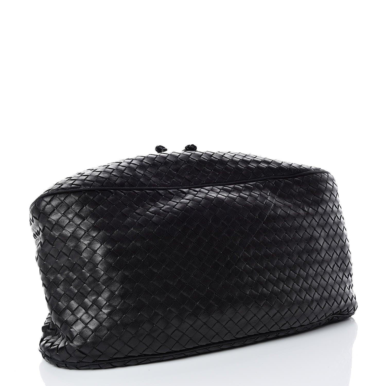 Bottega Veneta Nappa Intrecciato Drawstring Hobo Bag Black 4 of 15