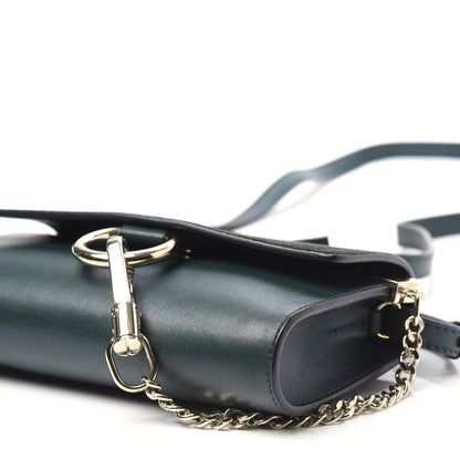 Chloe Suede Calfskin Mini Faye Shoulder Bag Intense Green 7 of 9