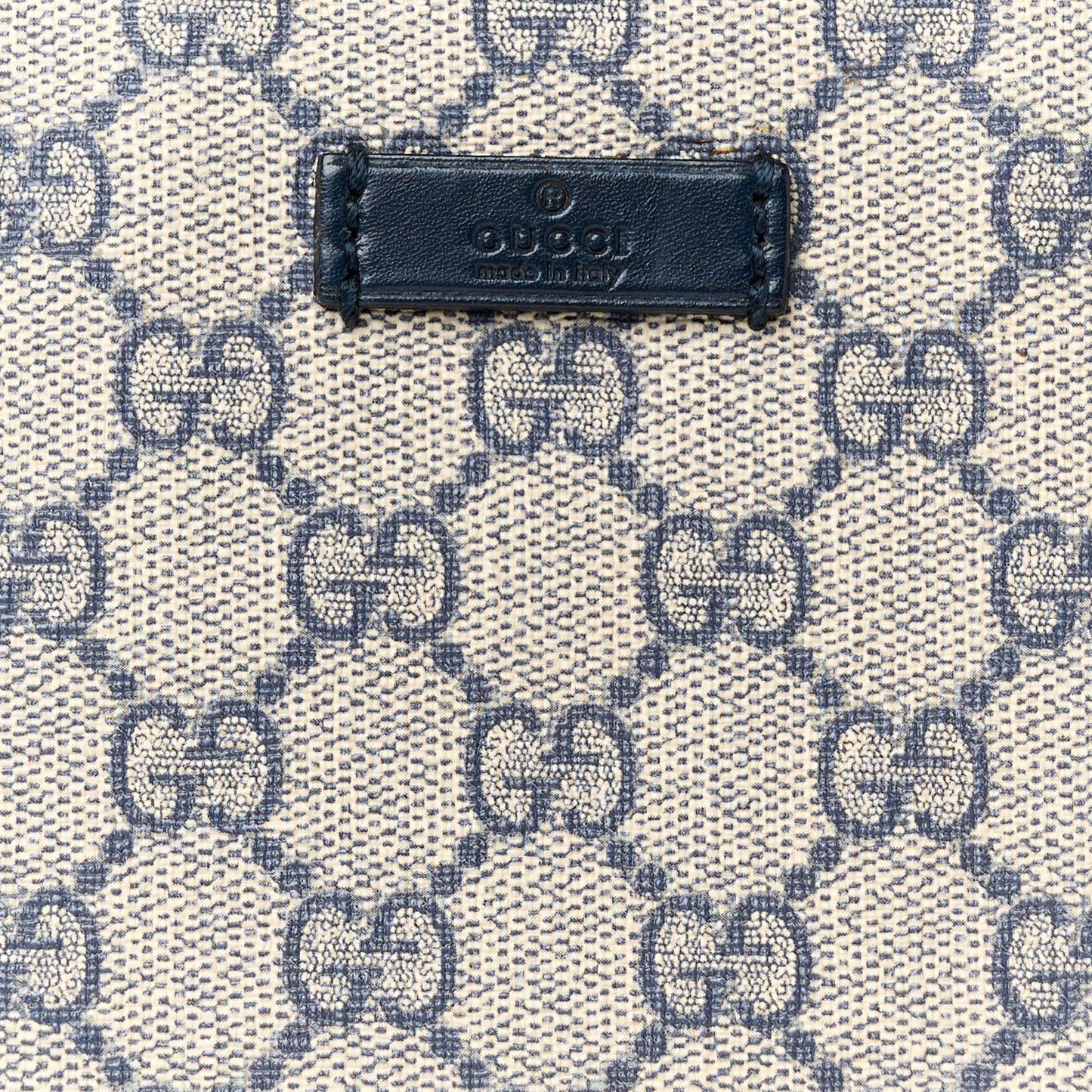 GG Plus Monogram Medium Flat Messenger Bag Navy