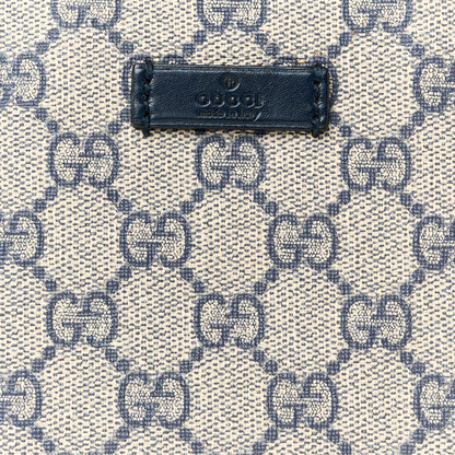 Gucci GG Plus Monogram Medium Flat Messenger Bag Navy 9 of 12