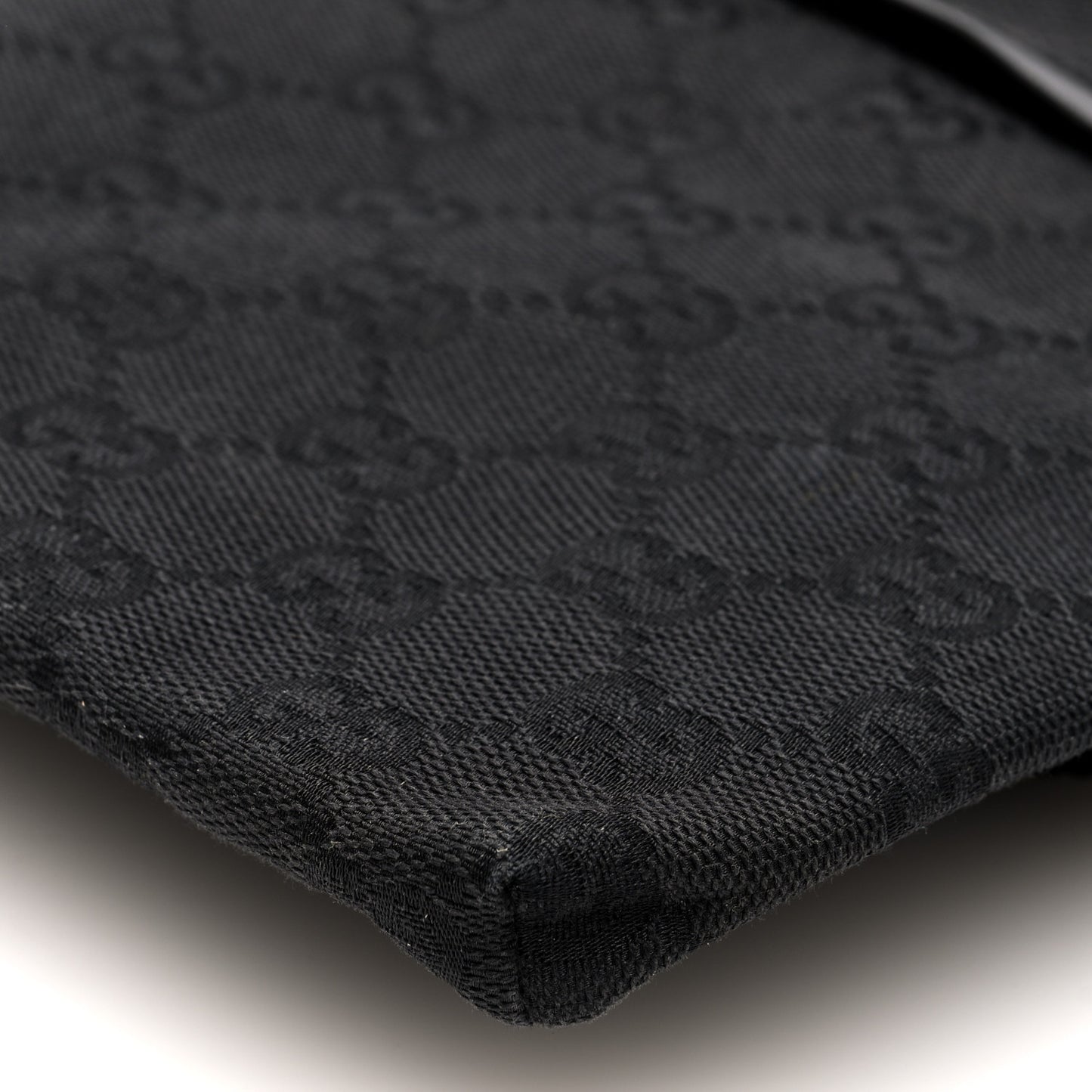 GG Monogram Double Pocket Belt Bag Black