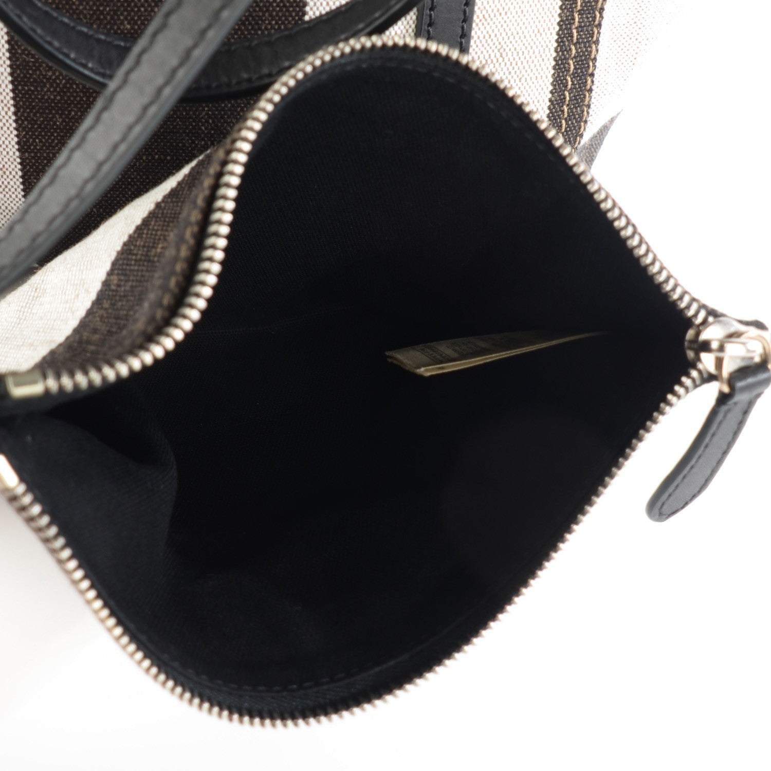 Burberry Canvas Mega Check Medium Padstow Tote Black 7 of 10