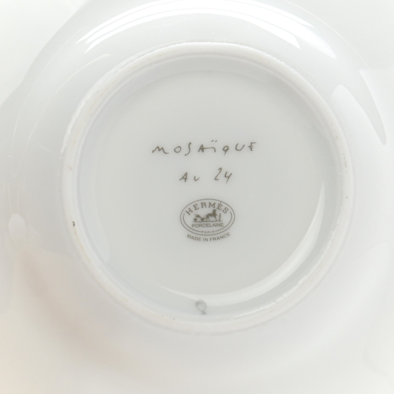 Hermes Porcelain Mosaique au 24 Coffee Cup and Saucer Set of 2 7 of 11
