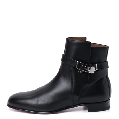Hermes Calfskin Neo Low Boots 36.5 Black 1 of 7