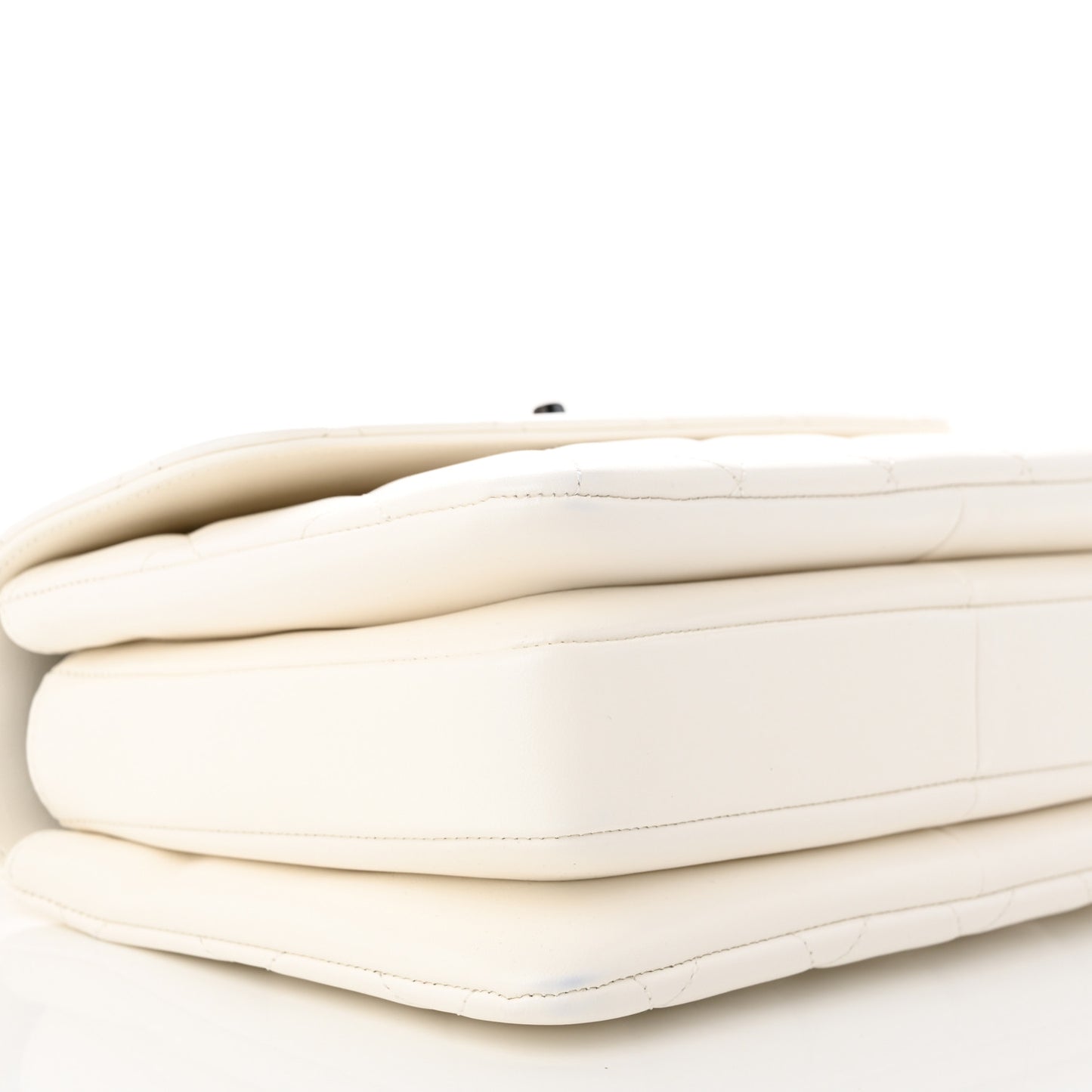 Lambskin Quilted Small Trendy CC Dual Handle Flap Bag White